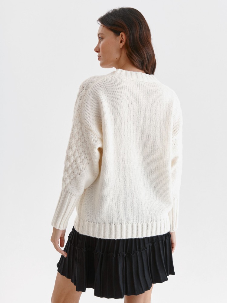 Ciepły sweter z okrągłym dekoltem Ciepły sweter z okrągłym dekoltem