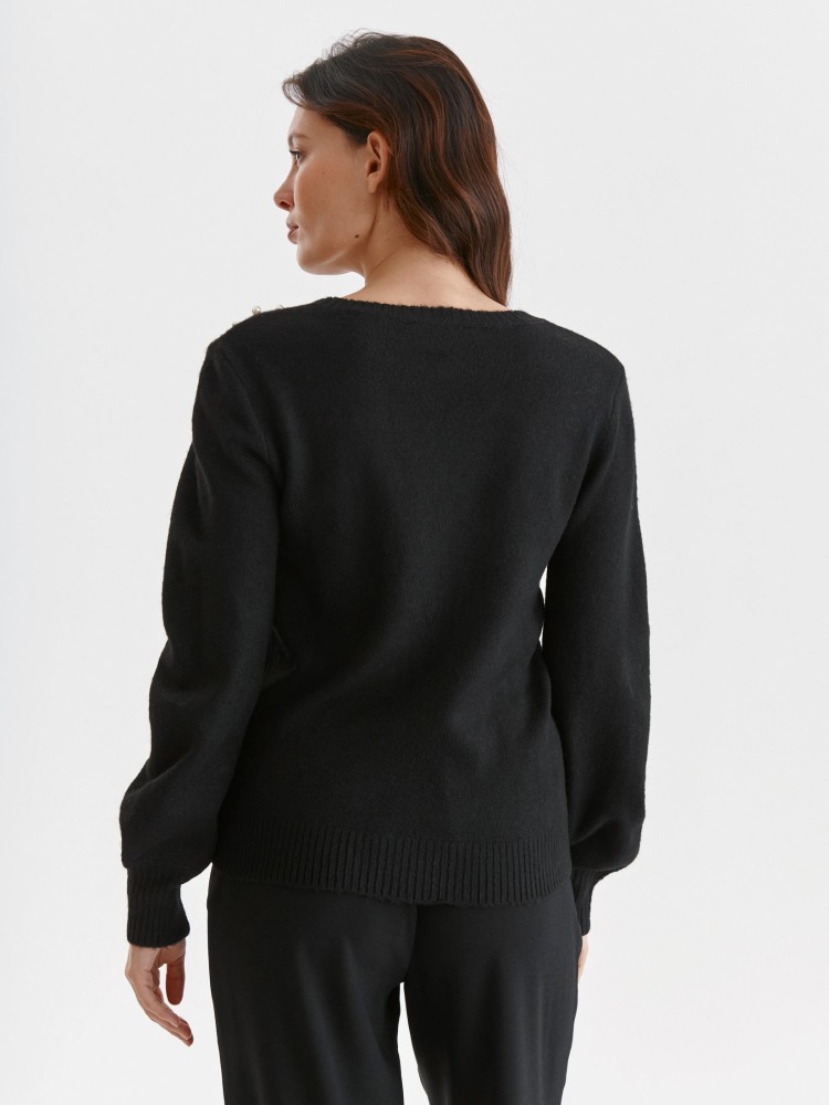 Sweter damski z koralikową aplikacją Sweter damski z koralikową aplikacją