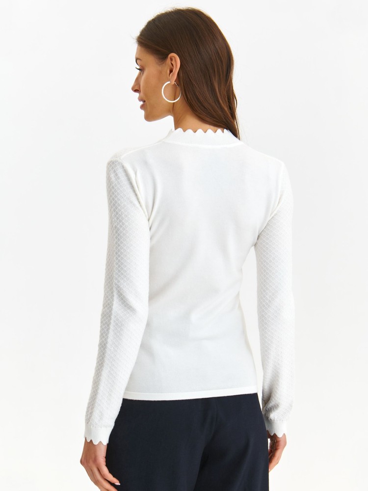 Golf damski z łączonych materiałów