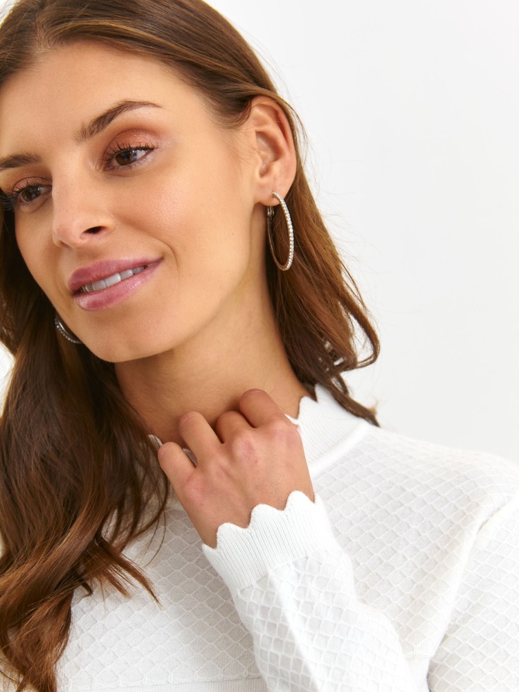 Golf damski z łączonych materiałów