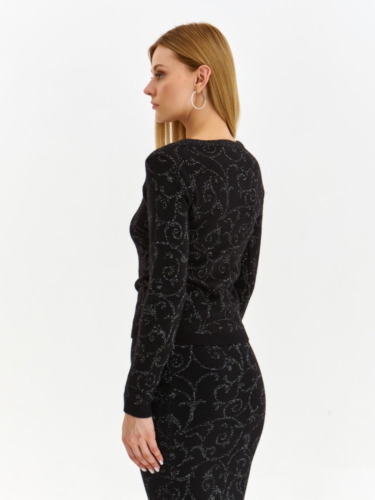 Sweter z metaliczną nitką Sweter z metaliczną nitką