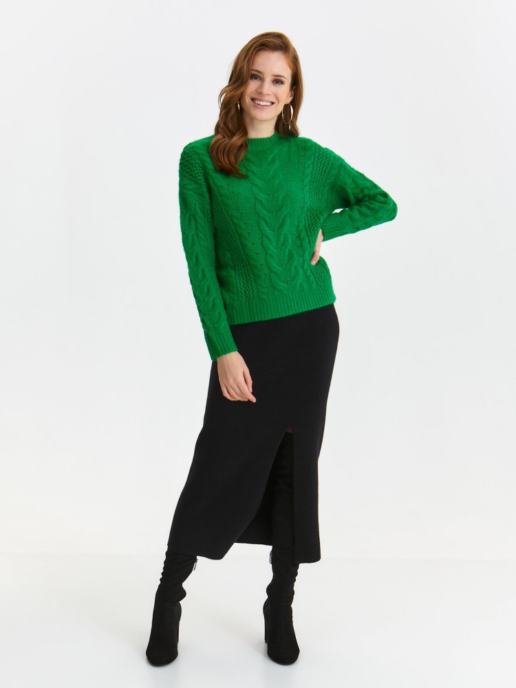 Sweter z długim rękawem i stójką Sweter z długim rękawem i stójką