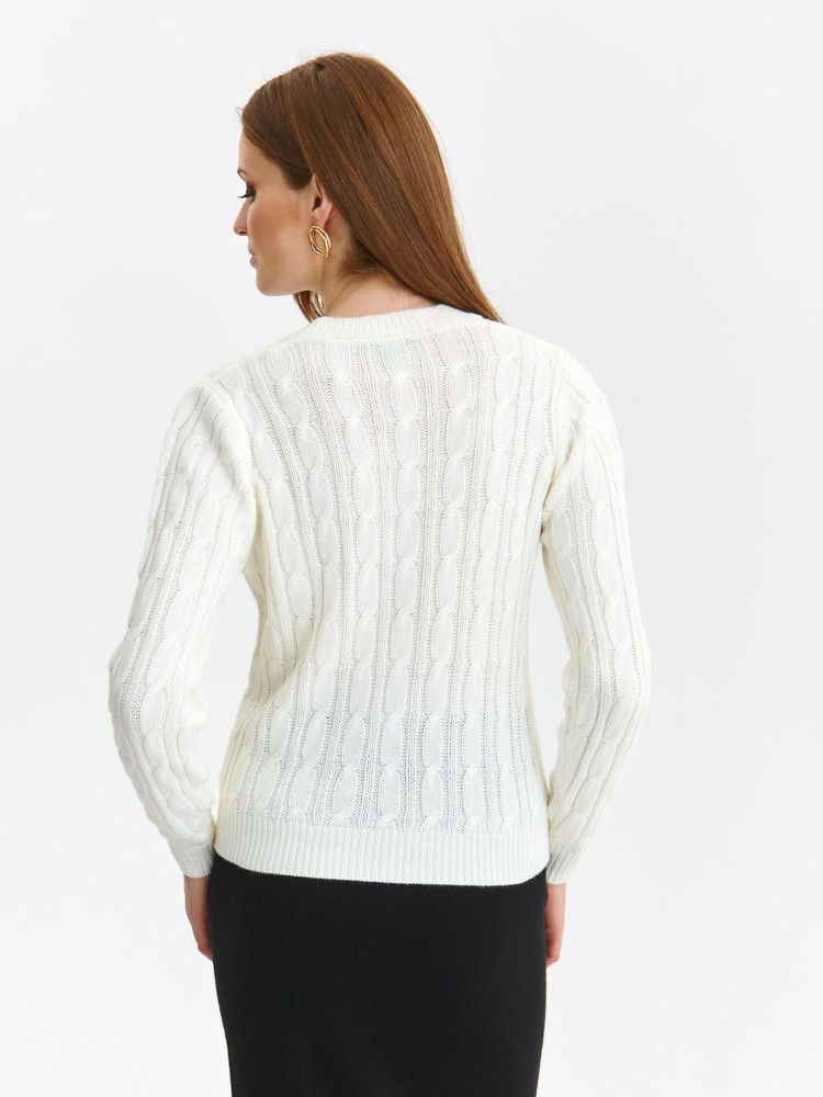 Krótki rozpinany sweter z długim rękawem Krótki rozpinany sweter z długim rękawem