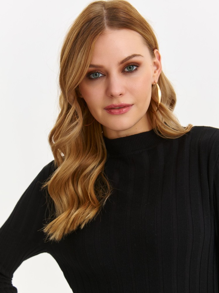 Golf z długim rękawem w prążki Golf z długim rękawem w prążki