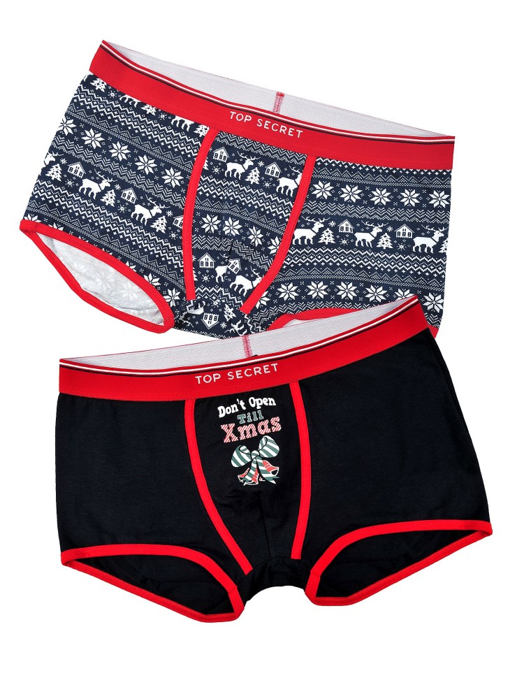Bokserki ze świątecznym motywem 2pak
