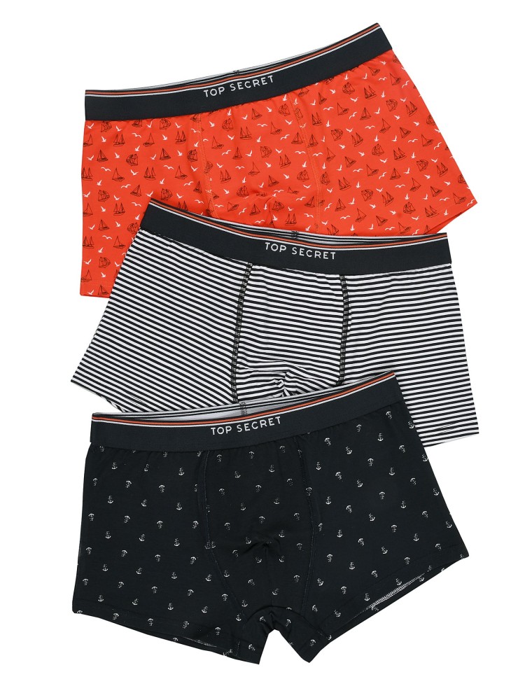 Komplet 3 par bokserek