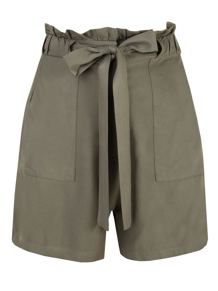 Luźne szorty z wiązaniem
