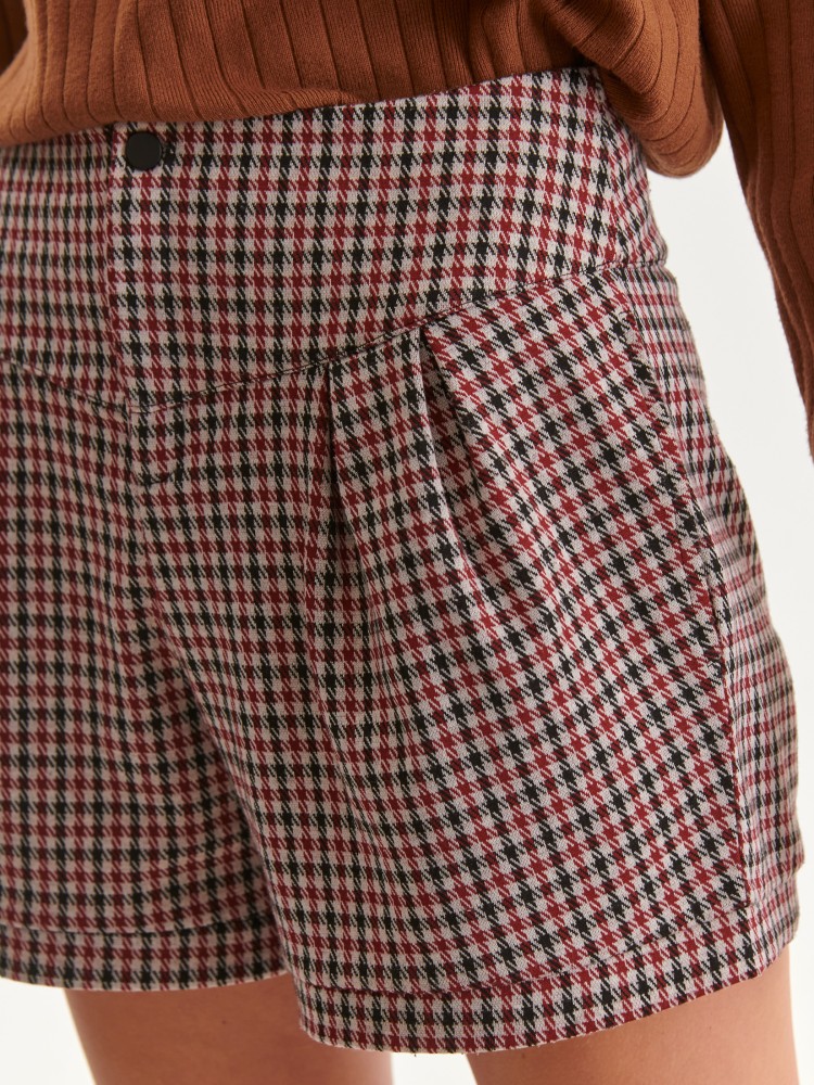 Szorty damskie w kratkę