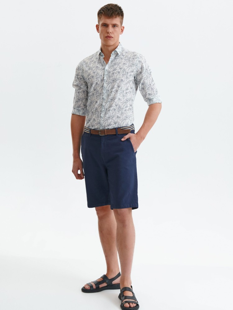 Szorty męskie z paskiem