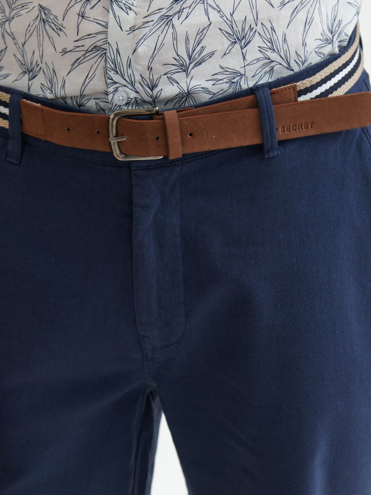 Szorty męskie z paskiem