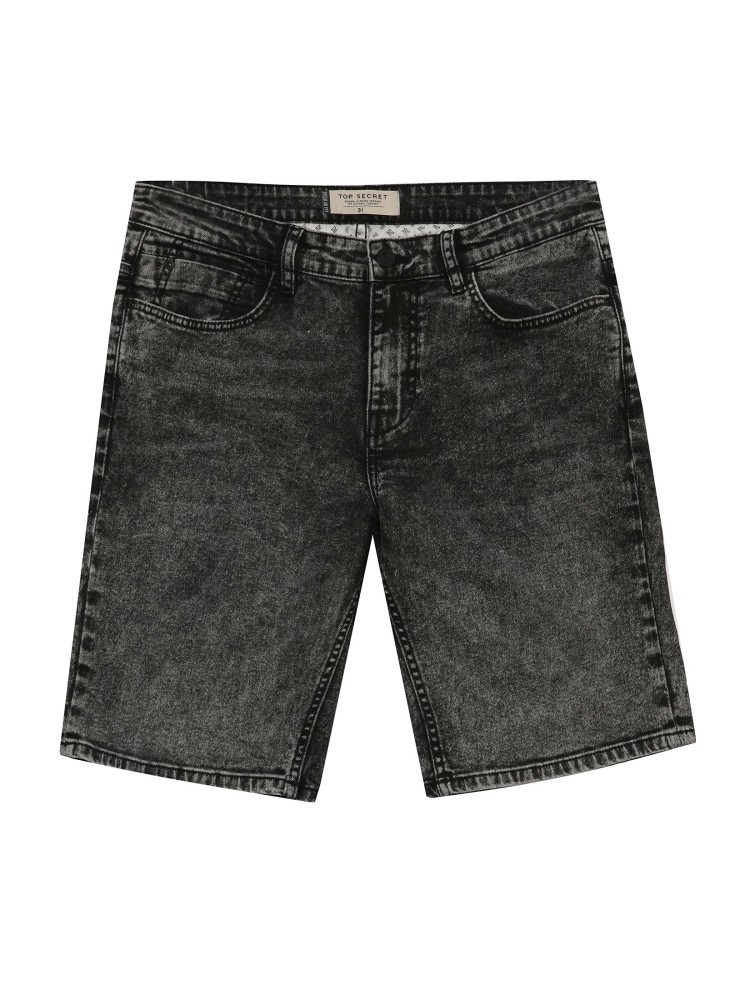 Denimowe szorty męskie z efektem sprania