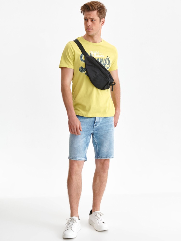 Jeansowe szorty męskie z przetarciami