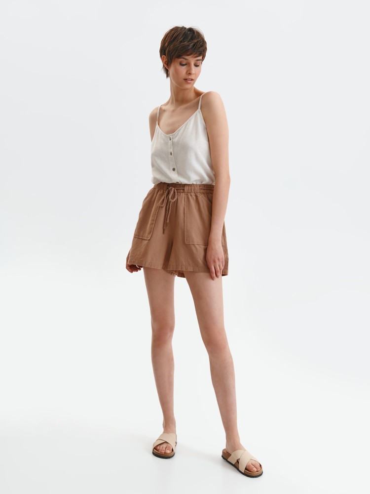 Luźne szorty damskie z kieszeniami