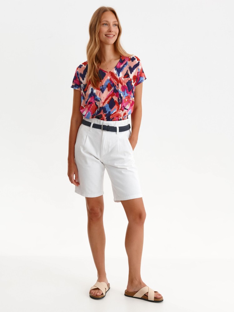 Gładkie szorty damskie typu bermudy