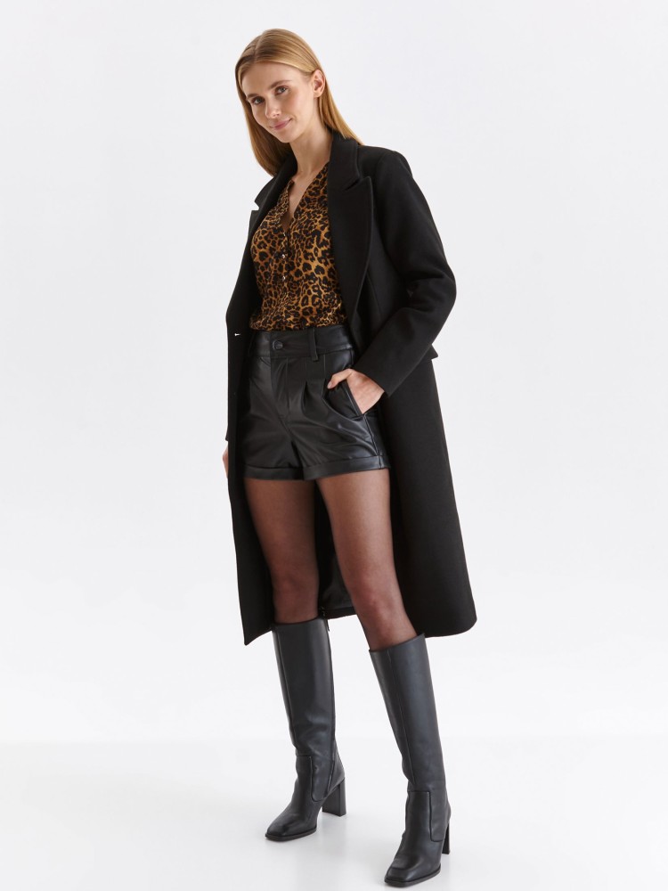 Szorty damskie z ekoskóry