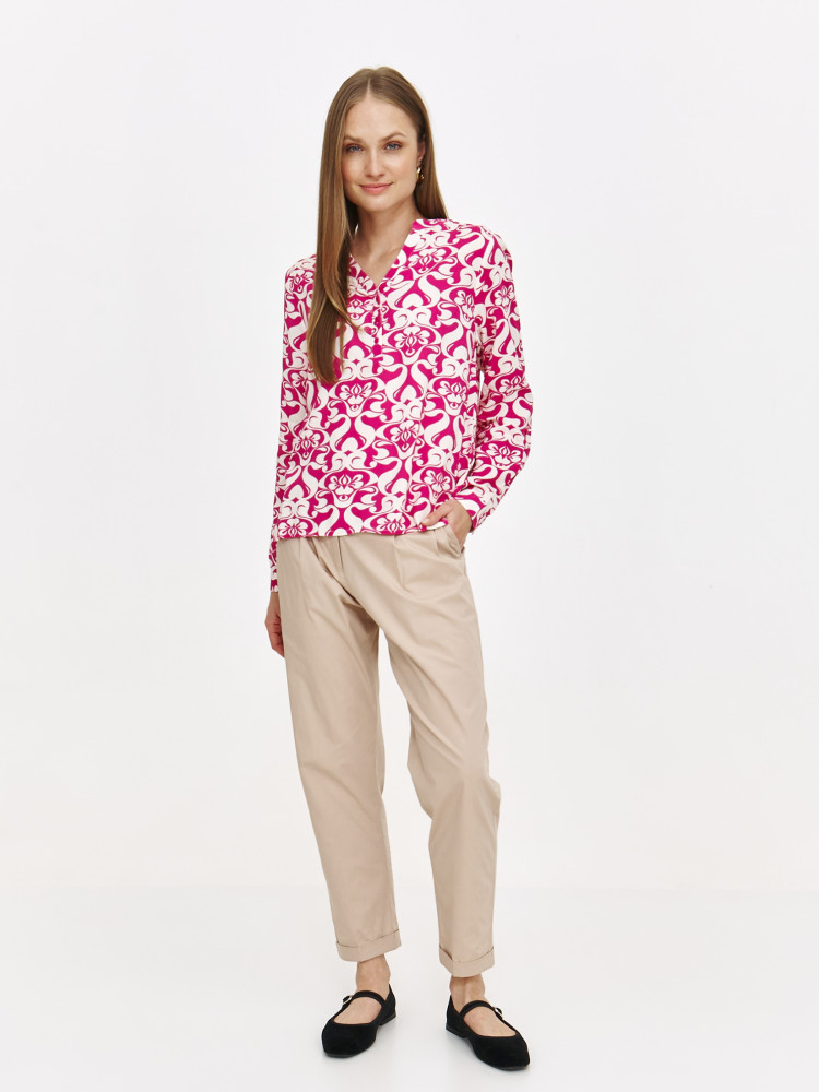 Stylowa bluzka w różowy print