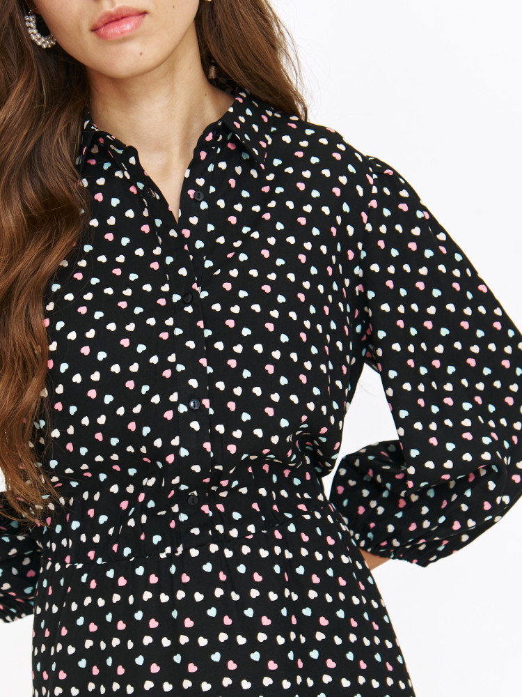 Sukienka damska mini w serduszka