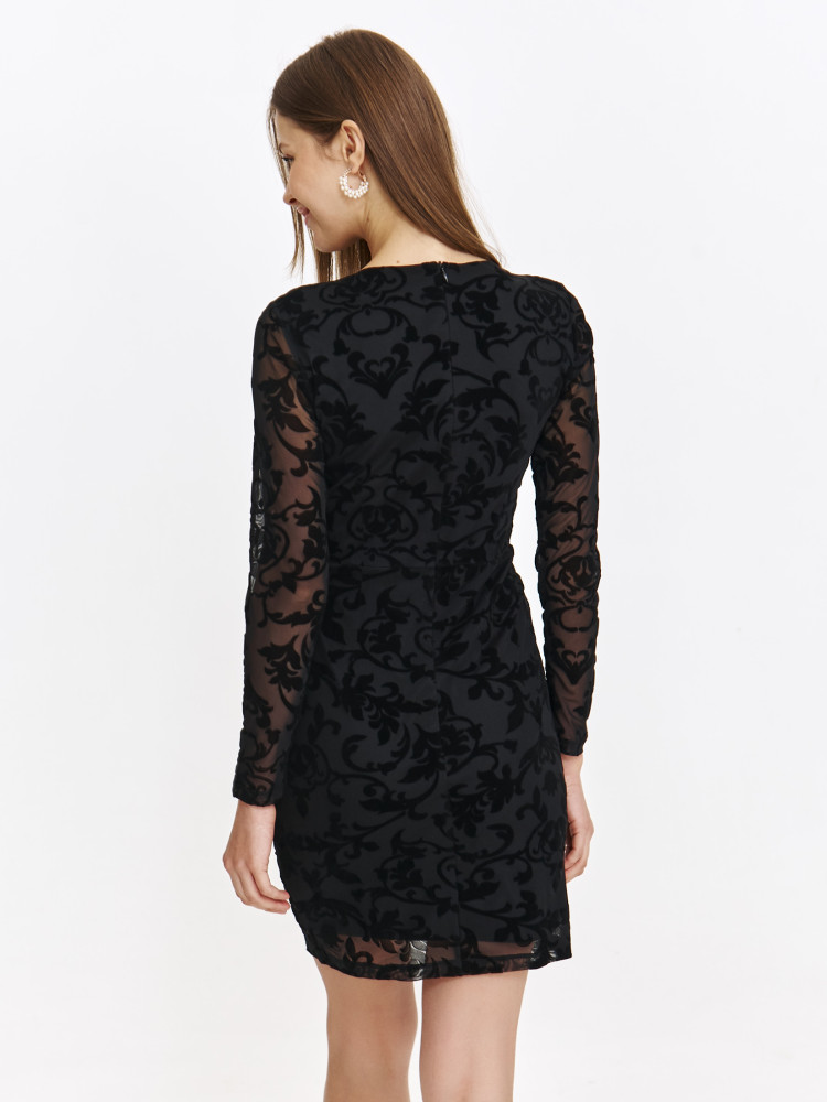 Sukienka mini z kopertowym dekoltem