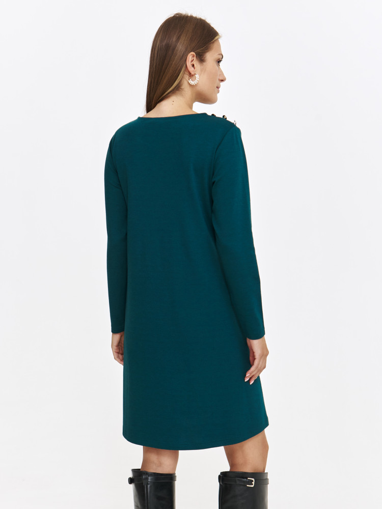 Zielona sukienka o fasonie "A"