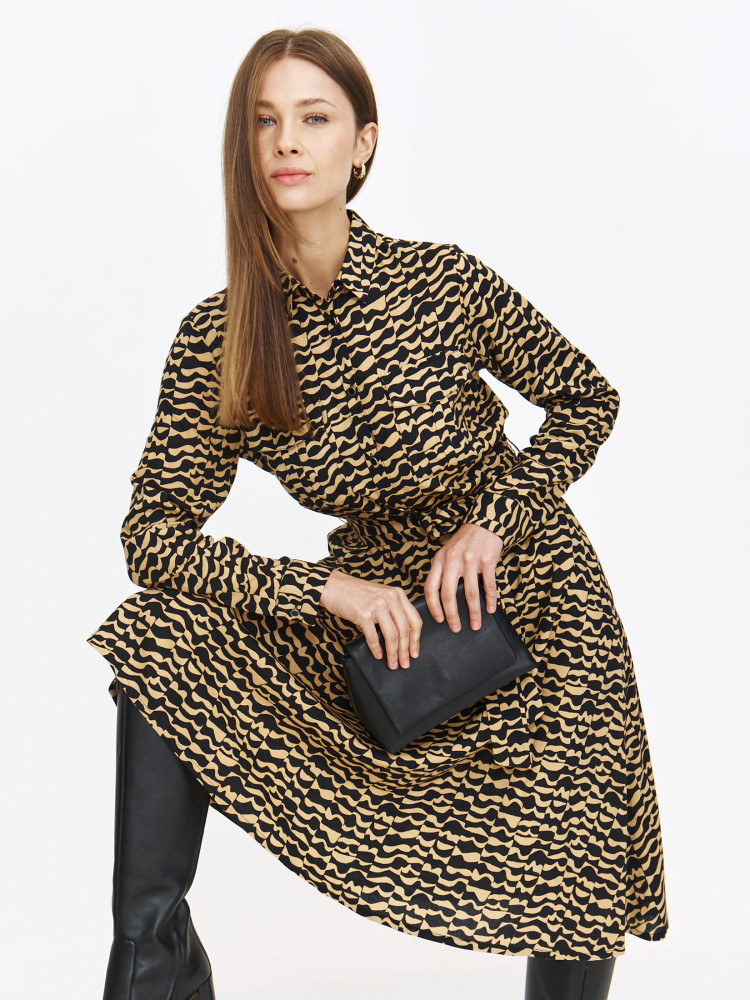 Koszulowa sukienka midi 