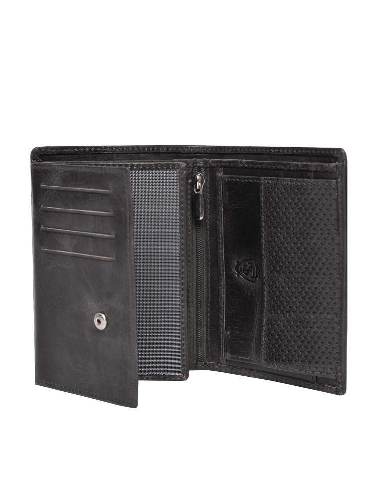 Portfel skórzany z pikowaniem