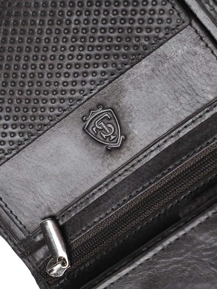 Portfel skórzany z pikowaniem