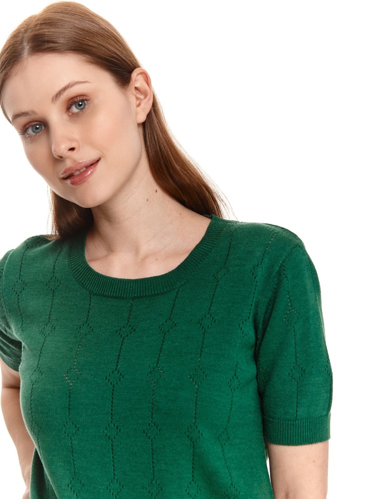 Sweter z ażurowej dzianiny Sweter z ażurowej dzianiny