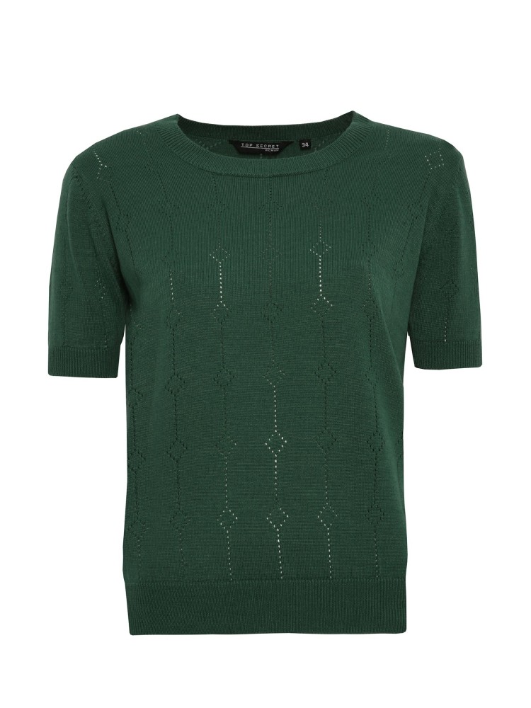 Sweter z ażurowej dzianiny Sweter z ażurowej dzianiny