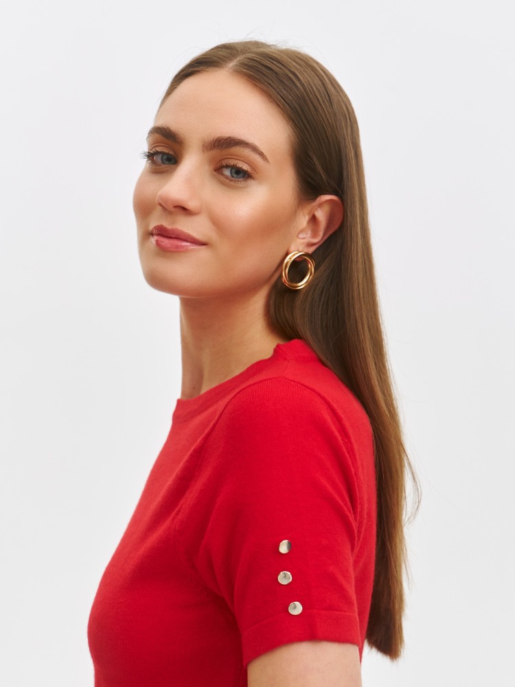 Sweter damski krótki rękaw Sweter damski krótki rękaw