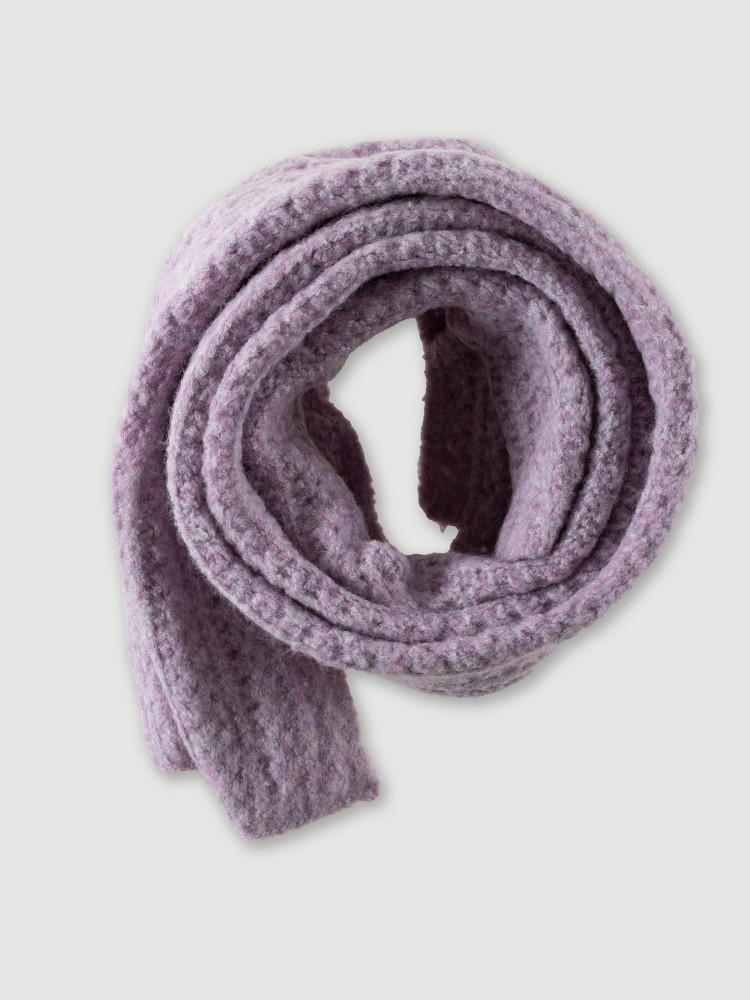 Ciepły ażurowy szalik z wełną 