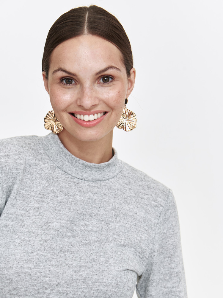 Szara sukienka maxi z plisowanym dołem Szara sukienka maxi z plisowanym dołem