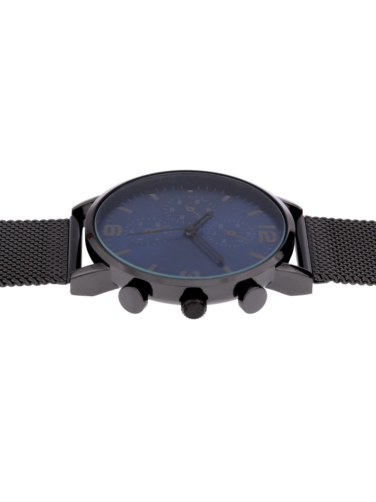 Zegarek z bransoletką z metalowej siatki