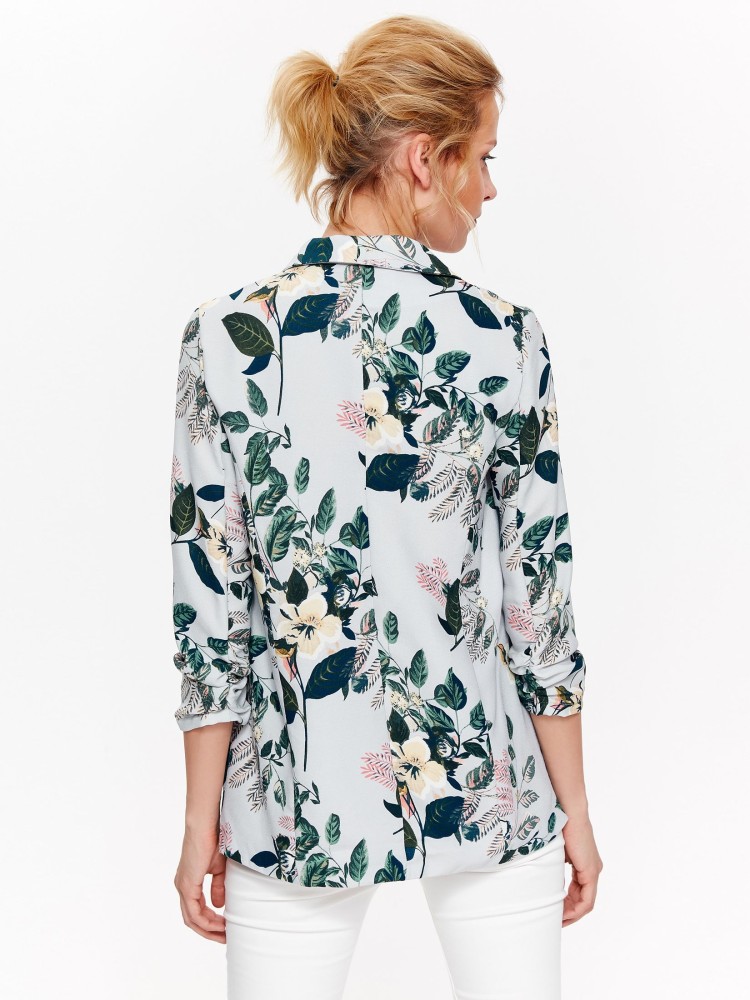 Długa marynarka w kwiaty 