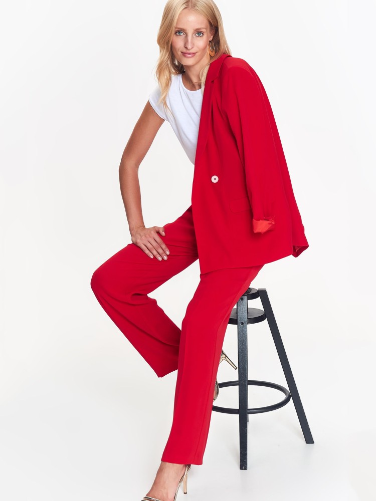 Elegancki żakiet w modnym kolorze, dwurzędowy