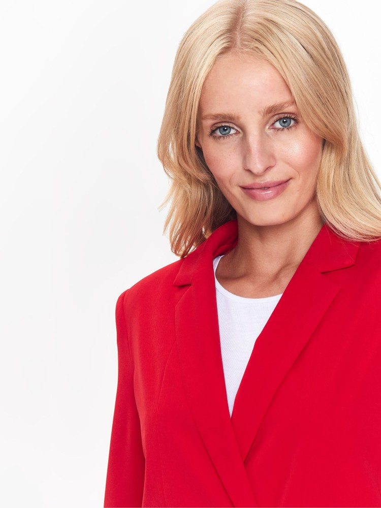 Elegancki żakiet w modnym kolorze, dwurzędowy