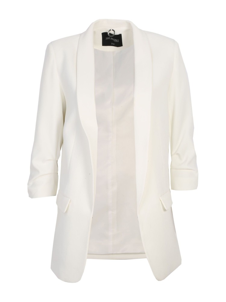 Wydłużona marynarka z podwiniętymi rękawami