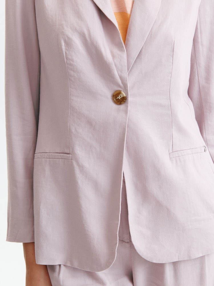 Taliowany żakiet z dodatkiem lnu Taliowany żakiet z dodatkiem lnu