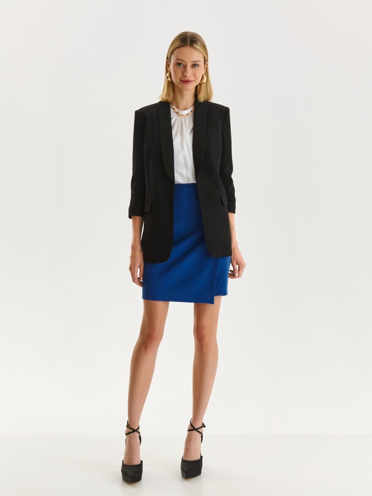 Dłuższy żakiet damski z rękawem 3/4