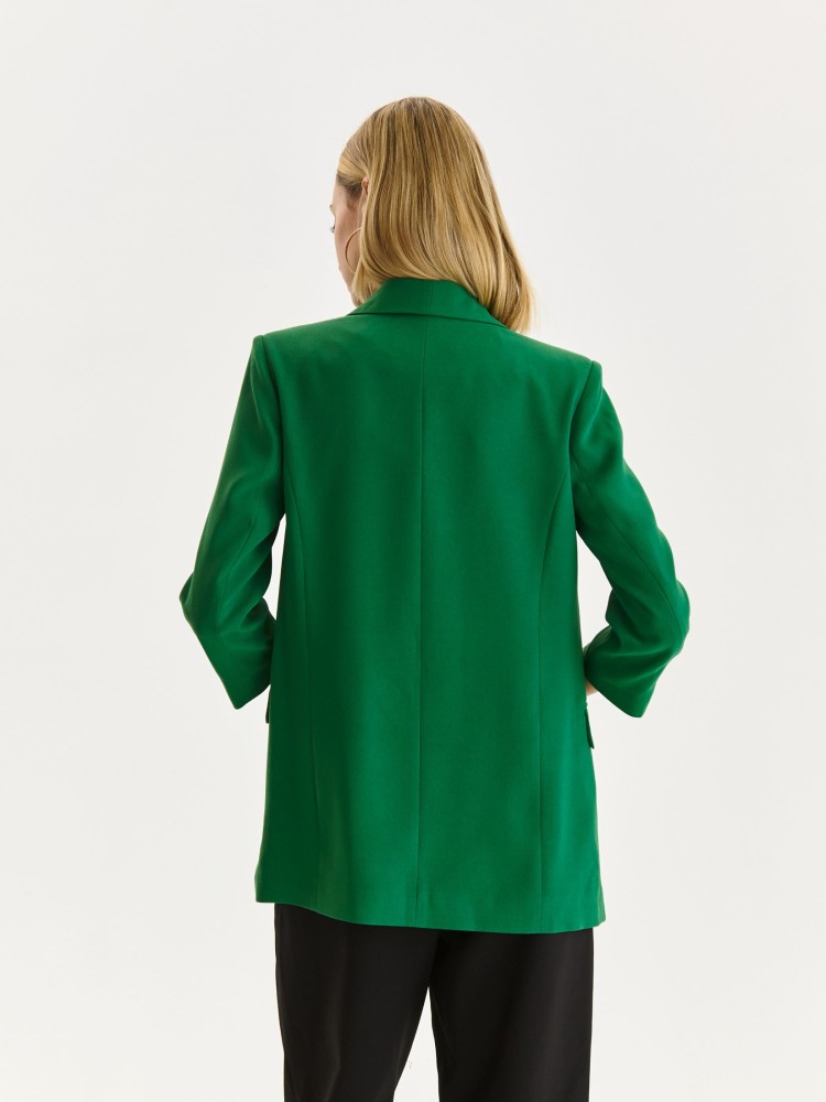 Dłuższy żakiet damski z rękawem 3/4