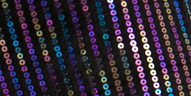 Błyszcząca cekinowa marynarka o luźnym kroju