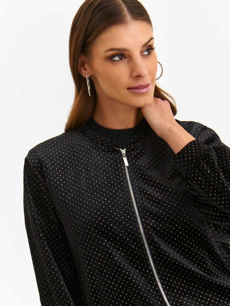 Bomberka damska z błyszczącym wzorem Bomberka damska z błyszczącym wzorem