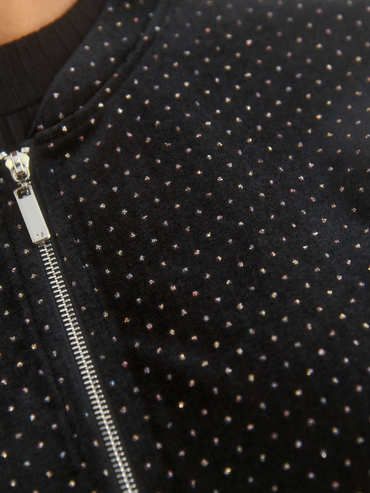 Bomberka damska z błyszczącym wzorem Bomberka damska z błyszczącym wzorem