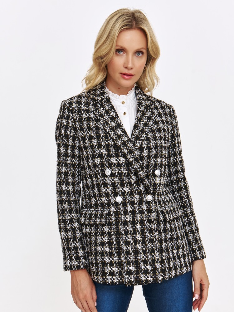 Żakiet damski w pepitkę Żakiet damski w pepitkę