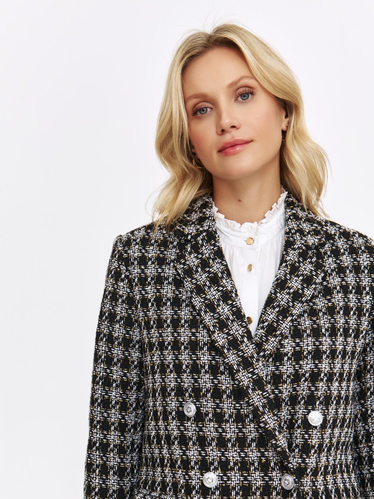 Żakiet damski w pepitkę Żakiet damski w pepitkę