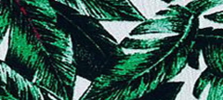 Bluzka damska w egzotyczny wzór, cold shoulder