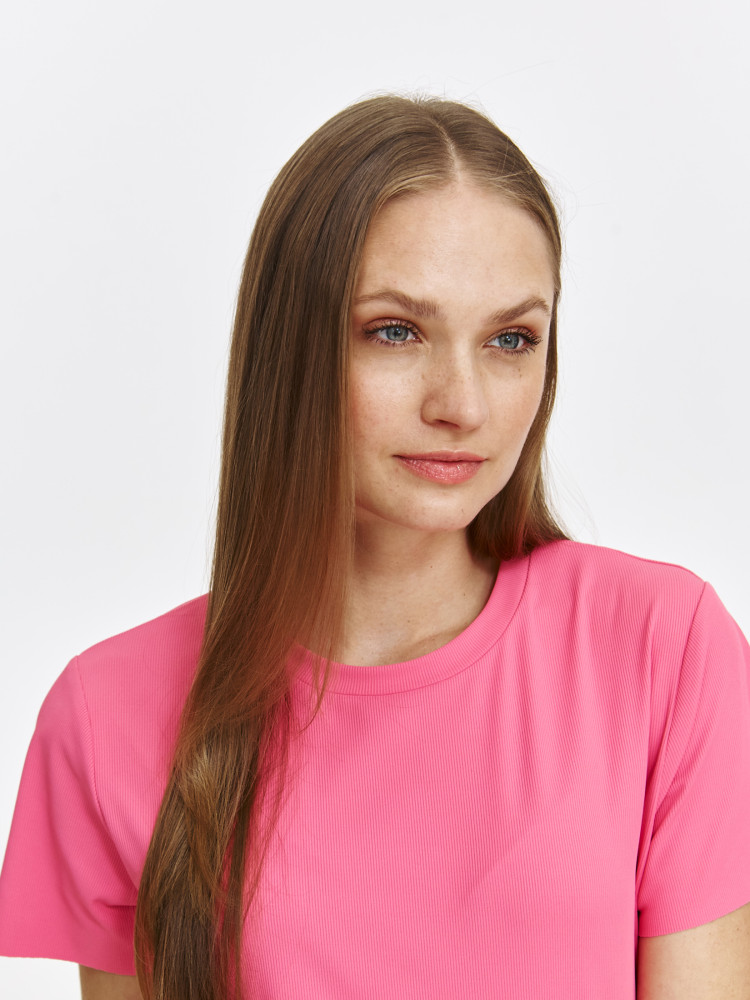 Różowy top w stylu casual