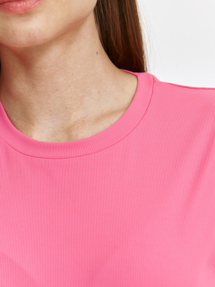 Różowy top w stylu casual