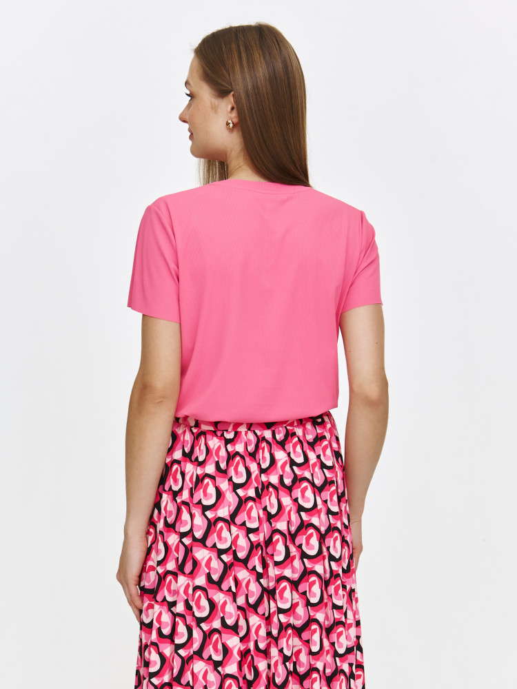 Różowy top w stylu casual