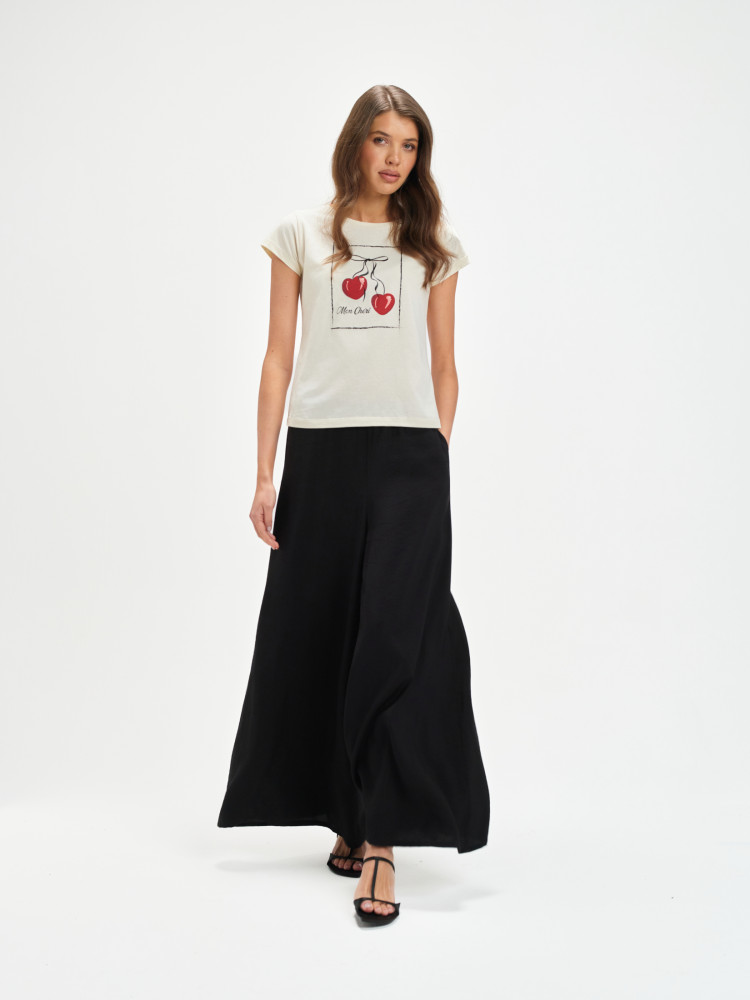 Bawełniany t-shirt z nadrukiem 