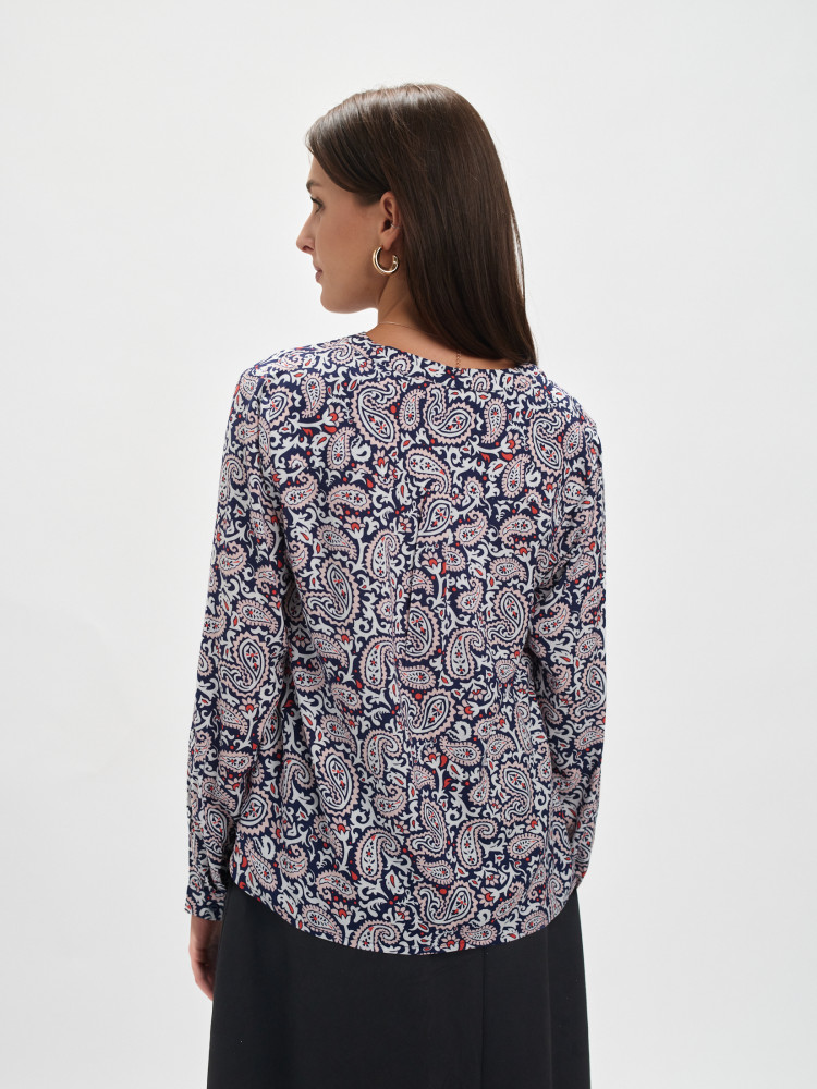 Elegancka wzorzysta bluzka 